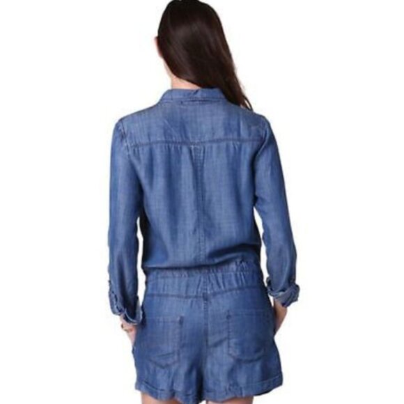 NWT Merona Chambray Jumpsuit Romper L - Picture 9 of 9
